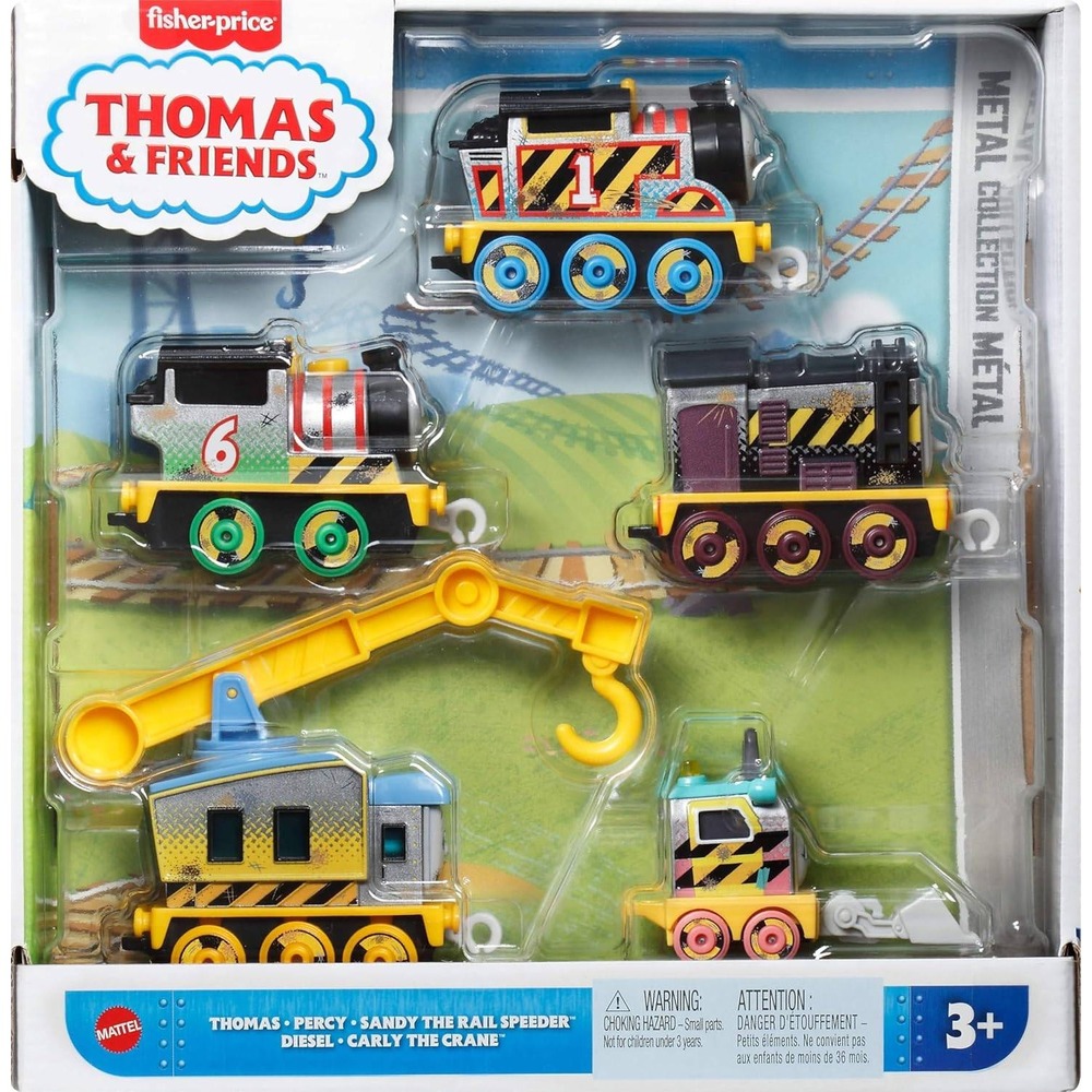 Fisher Price Thomas Friends Metal Collection 5 Piece Train‎ Set Toy For Kids